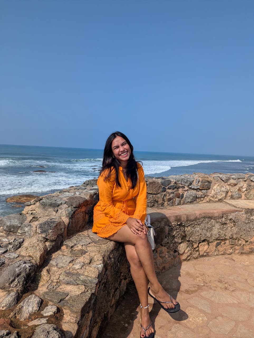 Shavindi Kaushalya by the ocean